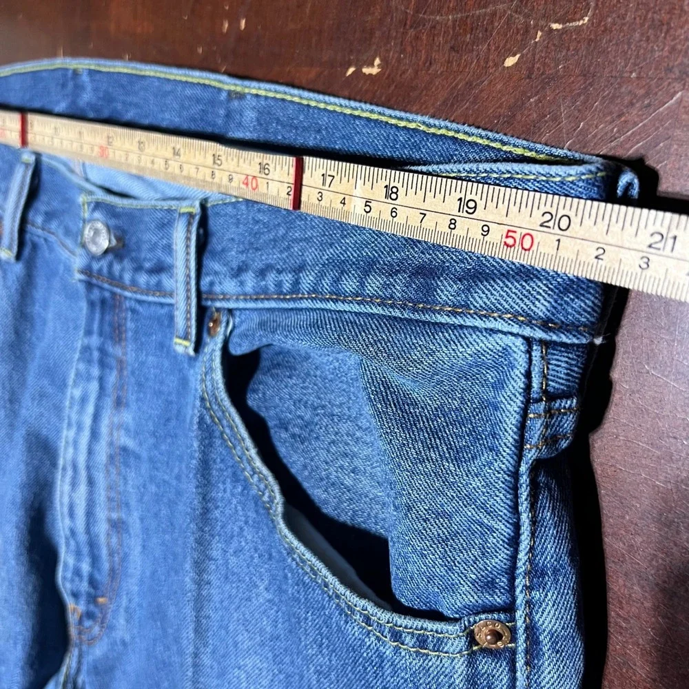 Levis 505 Regular Fit Straight Leg Blue Denim Jeans Mens 40x30 Medium Wash